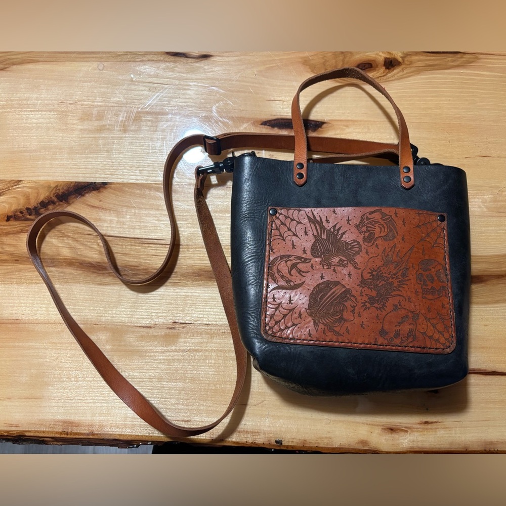 Broke-In Hearted Genuine Leather Crossbody